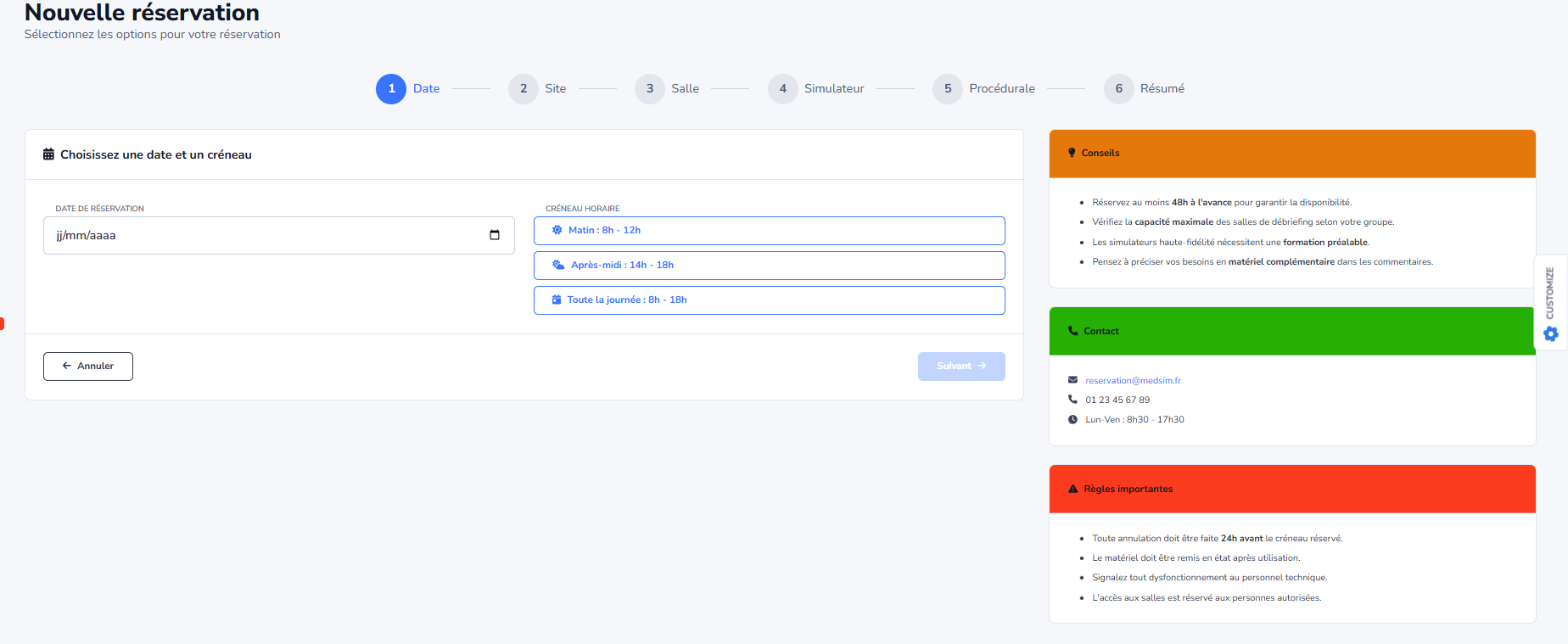 LearningTime - Système de réservation de salles de formation